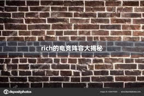 rich的电竞阵容大揭秘